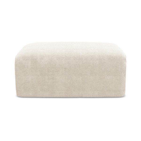 Kremno bel tabure iz šenilje Kona – Makamii