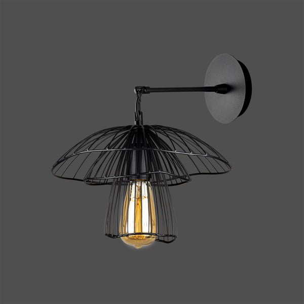 Črna stenska svetilka Squid Lighting Root, višina 36 cm-image-1