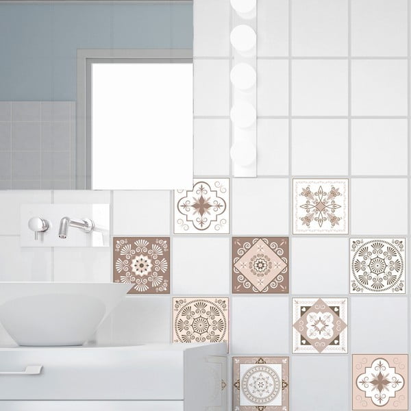 Komplet 15 dekorativnih stenskih nalepk Ambiance Ezeiza, 15 x 15 cm-image-3