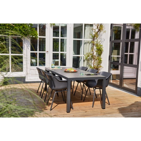 Temno sivi plastični vrtni stoli v kompletu 2 ks Jill Rondo – Hartman-image-1