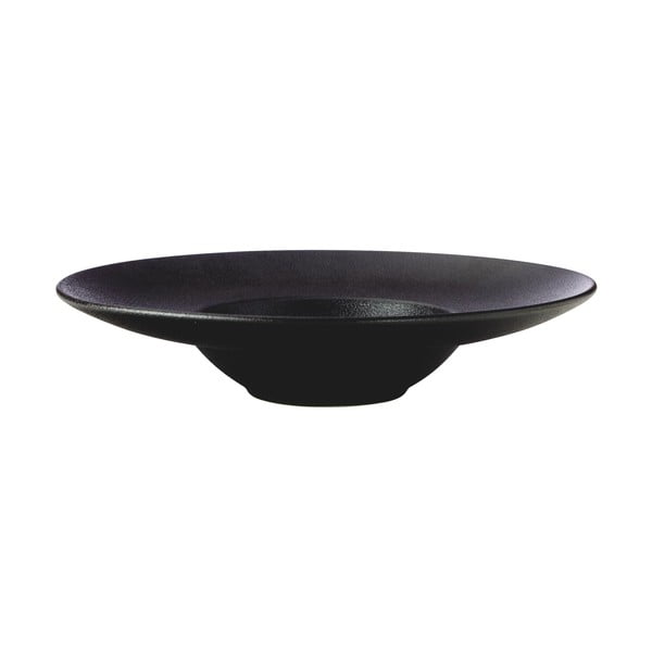 Črn jušni keramičen krožnik ø 28 cm Caviar – Maxwell & Williams