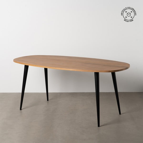 Jedilna miza iz masivnega manga 90x180 cm Mahón – Ixia-image-2