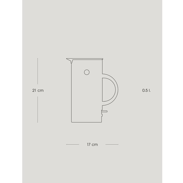 Črn plastičen grelnik vode 500 ml EM77 – Stelton-image-3