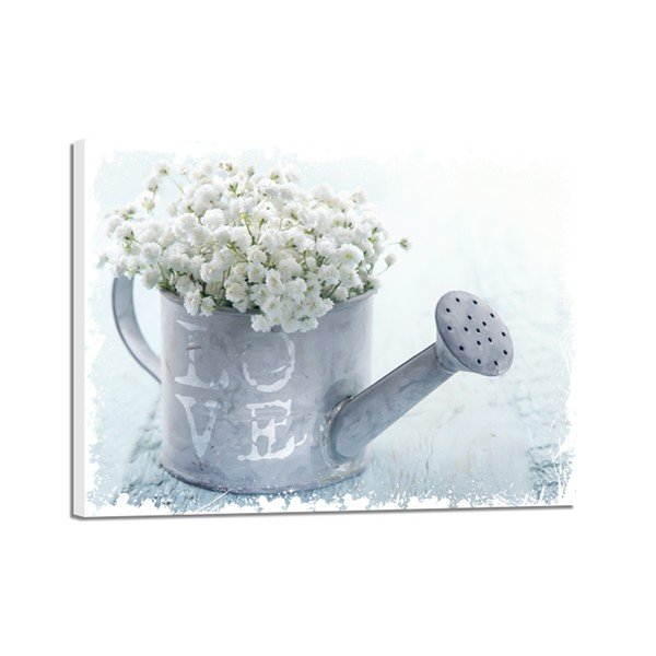 Slika Styler Platno Shabby White Love, 32 x 42 cm