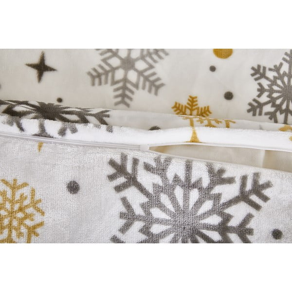 Kremno bela enojna posteljnina iz mikropliša 140x200 cm Magic – My House-image-2