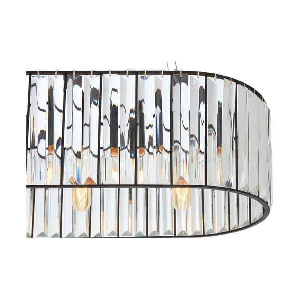 Kovinska viseča svetilka s steklenim senčilom Akiko – Premier Housewares-image-4