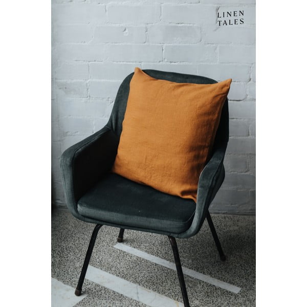 Lanena prevleka za blazino 40x40 cm Hazelnut – Linen Tales-image-1