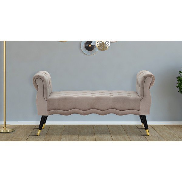 Sivorjava žametna klop Paris – Mauro Ferretti-image-1