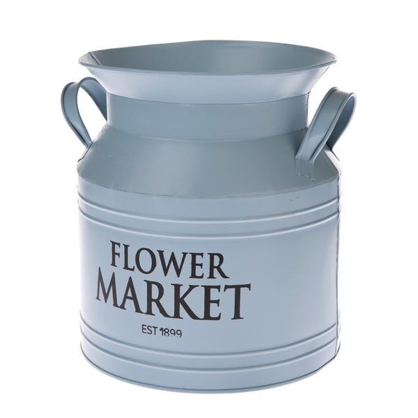 Moder kovinski cvetlični lonec Dakls Flower Market, ø 20 cm