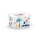 Bela plastična otroška škatla za shranjevanje 55x39x31 cm C Box Style – KIS