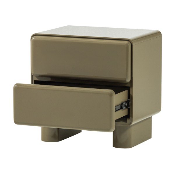 Zelena nočna omarica v sijajnem dekorju Lustra – WOOOD-image-4