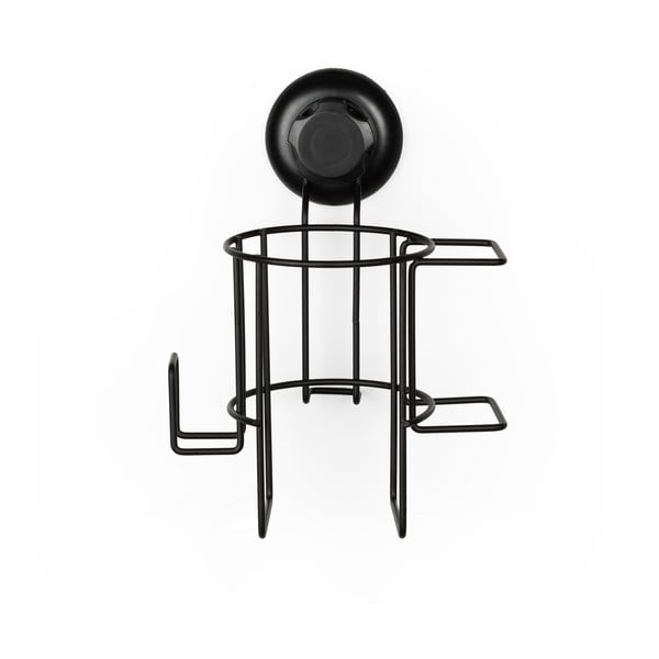 Črn stenski nosilec za sušilec las Compactor Bestlock-image-4