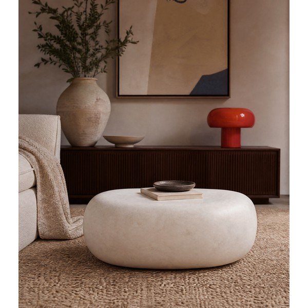 Bela mizica 49x65 cm Pebble – vtwonen-image-3