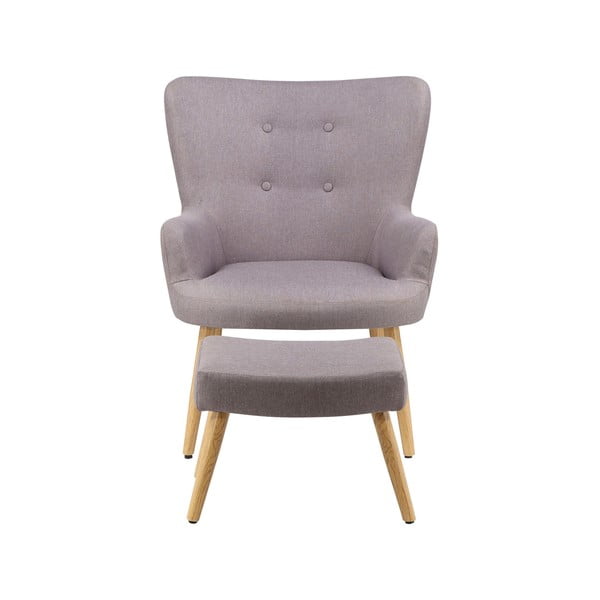 Svetlo siv fotelj Coco - Støraa -image-2