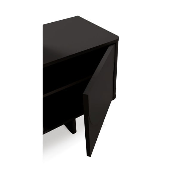 Črna TV omarica 180x55x40 cm Solei – MOME-image-3