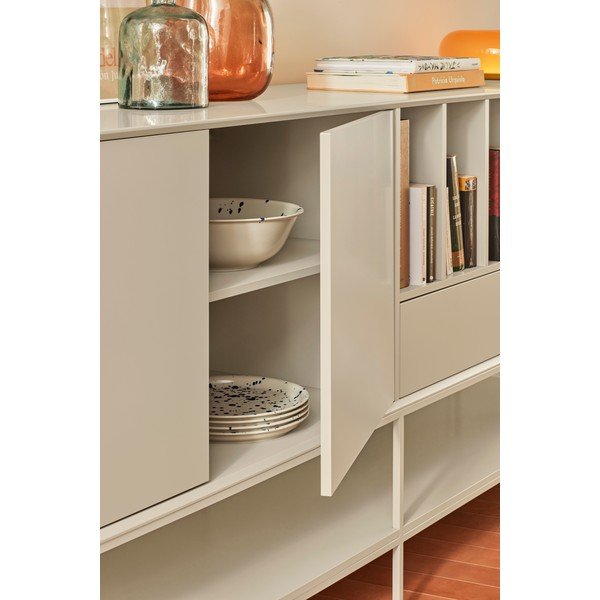 Črna komoda 220x98x45 cm Platt – Teulat-image-2
