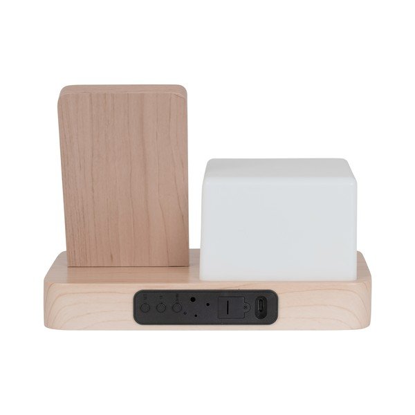 Digitalna/namizna budilka z brezžičnim polnilnikom Retro LED Night Light – Karlsson-image-4