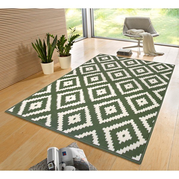 Zelena preproga 290x200 cm Diamond - Hanse Home-image-1
