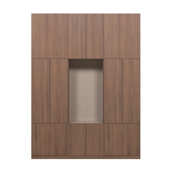 Modularna omara v temni naravni barvi 162x215 cm Build – WOOOD-image-2