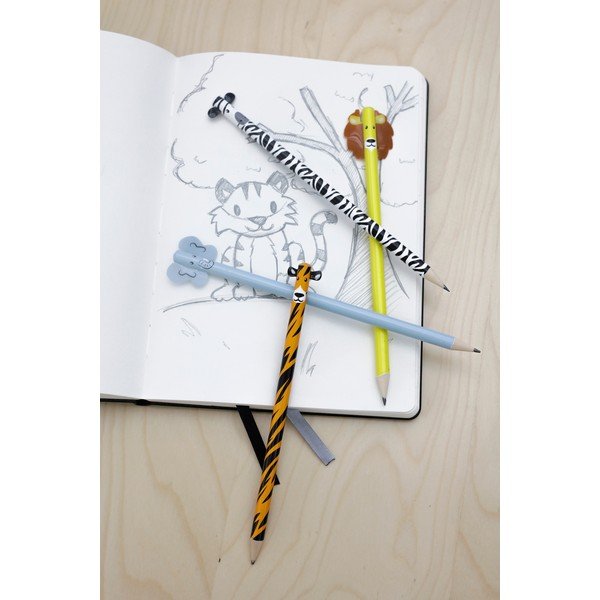 Svinčniki v kompletu Safari – Kikkerland-image-1