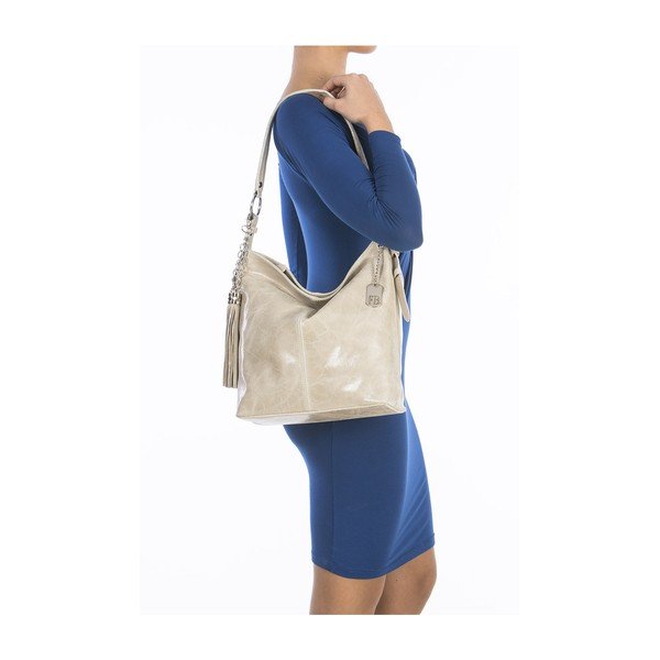 Usnjena torbica Hobo Beige-image-3