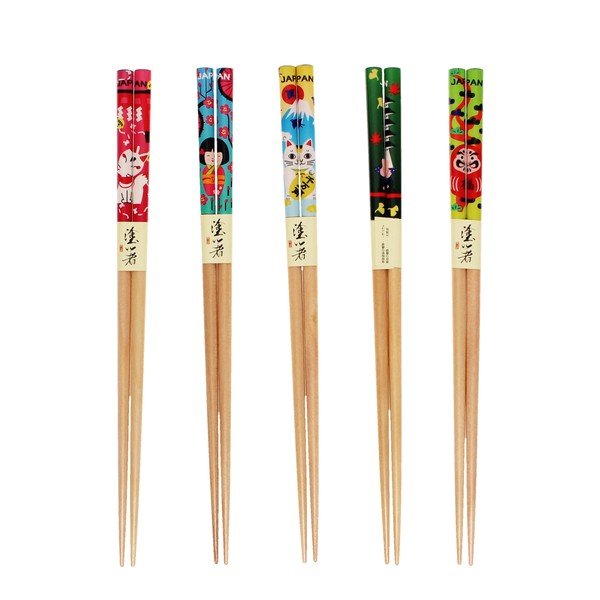 Lesen komplet jedilnih paličic 5 ks v naravni barvi Japanese Heritage – Rex London