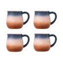 Modre/oranžne keramične skodelice v kompletu 4 ks 200 ml Tatum – Bloomingville