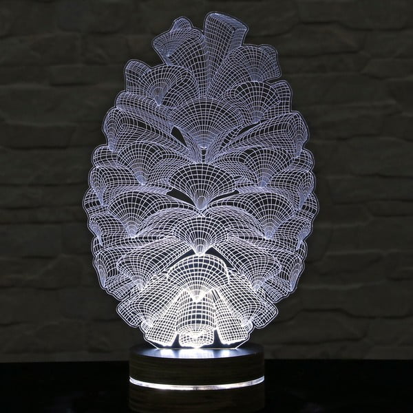 3D namizna svetilka Cone