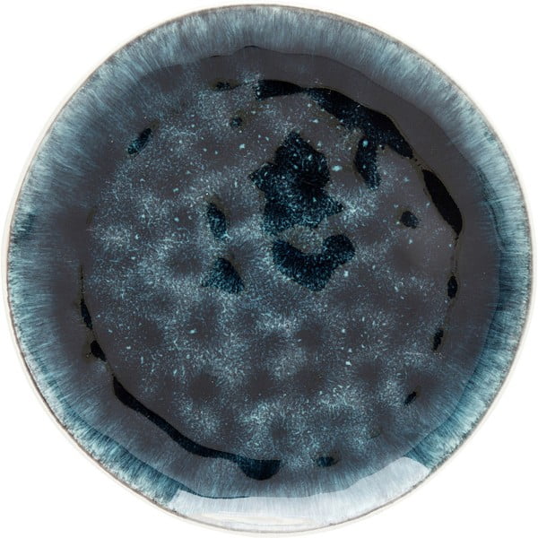 Temno moder keramičen krožnik Kare Design Mustique, ⌀ 21 cm