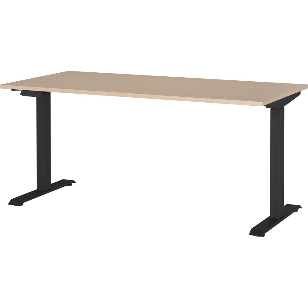 Električna dvižna pisalna miza v hrastovem dekorju 80x160 cm