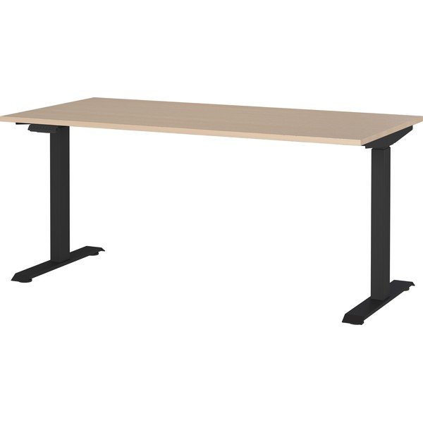 Električna dvižna pisalna miza v hrastovem dekorju 80x160 cm – Germania