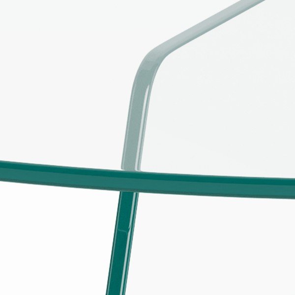 Steklena okrogla klubska mizica ø 80 cm Samos – Actona-image-2