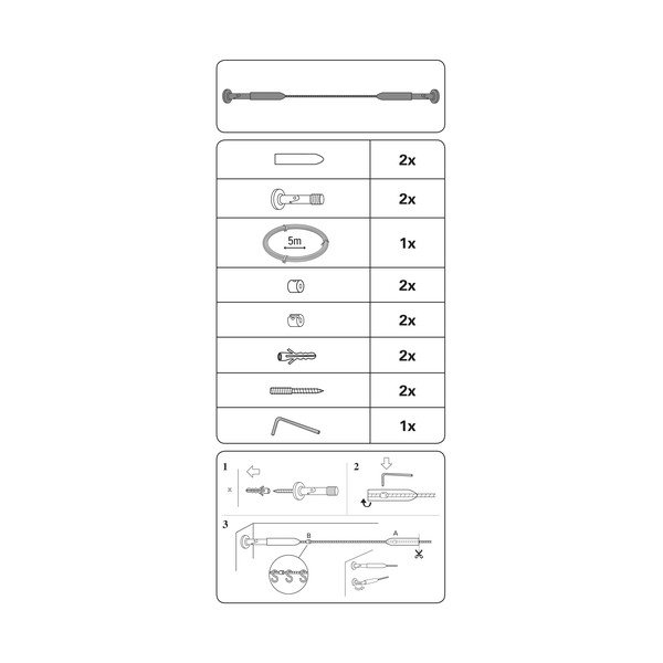 Raztegljiva kovinska vitražna palica Race – Gardinia-image-2