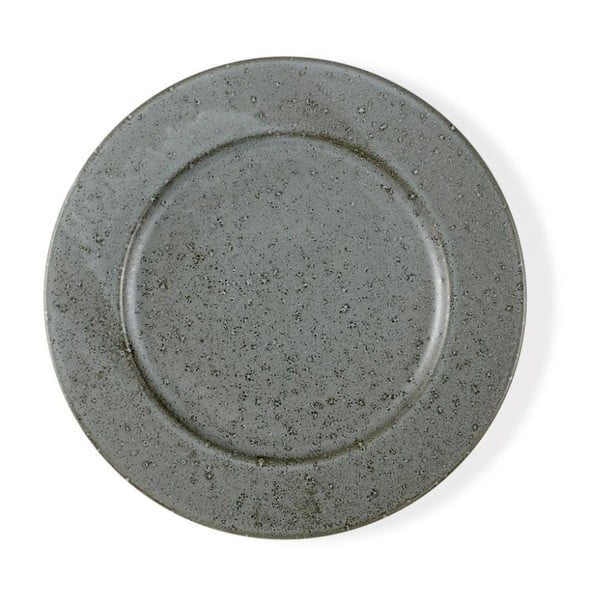 Siv kamnoseški plitev krožnik Bitz Mensa, premer 27 cm