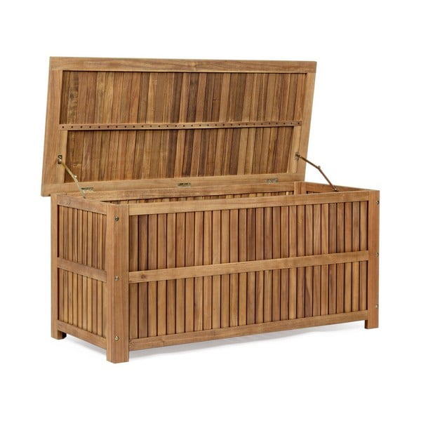 Lesena vrtna škatla za shranjevanje v naravni barvi Noemi  – Bizzotto-image-3