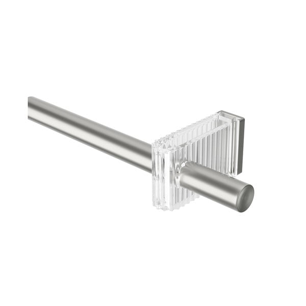 Jeklena karnisa z nastavljivo dolžino v mat srebrni barvi 107 - 305 cm Flute – Umbra