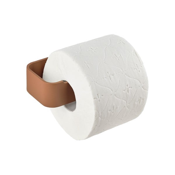Kovinsko stensko držalo za toaletni papir v barvi terakote Ume – Zone