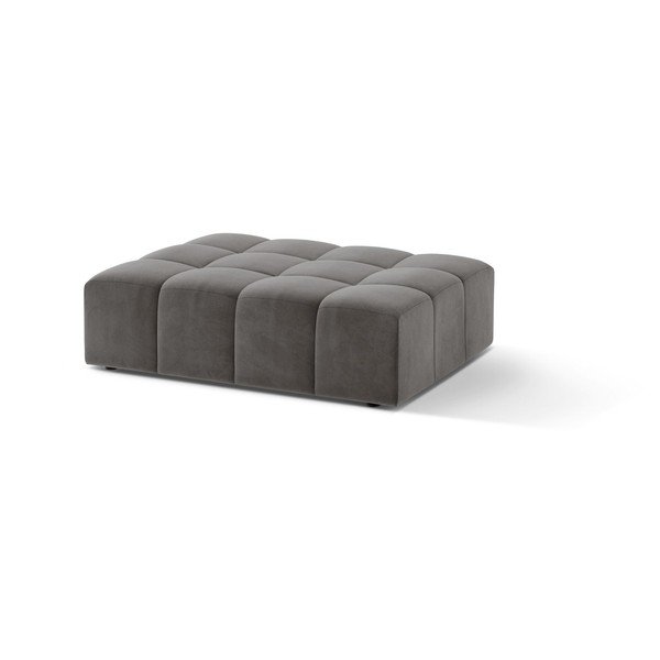 Siv žameten tabure Chicago – Cosmopolitan Design-image-1