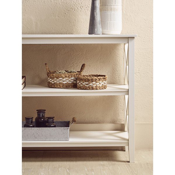Bel regal iz masivnega bora 120x81x40 cm Heritage – Premier Housewares-image-4