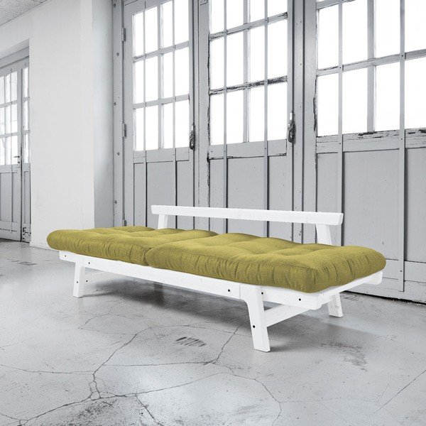 Raztegljiv kavč Karup Step White/Avocado Green-image-2