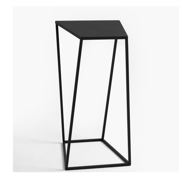 Črna dodatna mizica Custom Form Zak, 30 x 30 cm