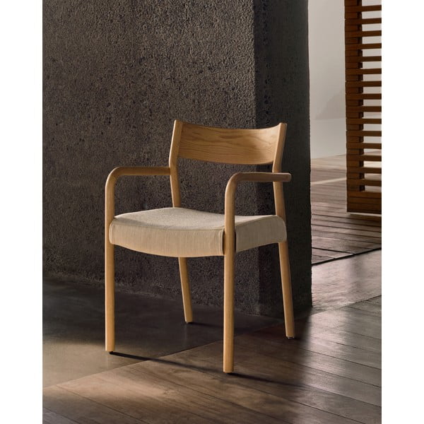 Bež/naraven jedilni stol Falconera – Kave Home-image-1