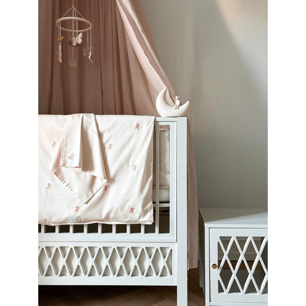 Bela otroška posteljica z nastavljivo višino/obposteljna 60x120 cm Harlequin – Cam Cam Copenhagen-image-2