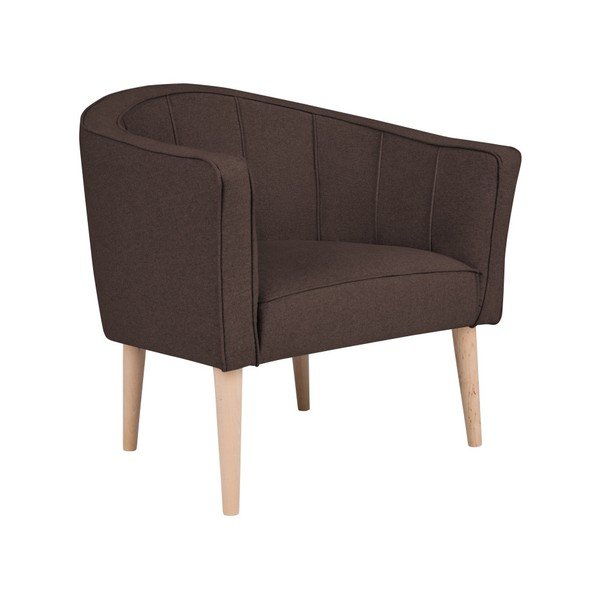 Rjav fotelj Kooko Home Piri