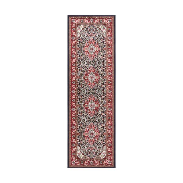 Rdeče-modra preproga Nouristan Skazar Isfahan, 80 x 250 cm