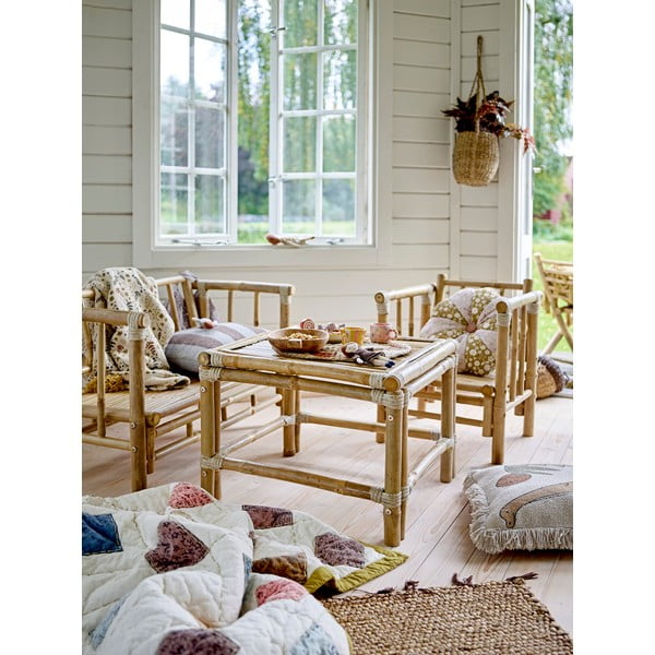 Bambusova otroška klop Mini Sole – Bloomingville-image-1