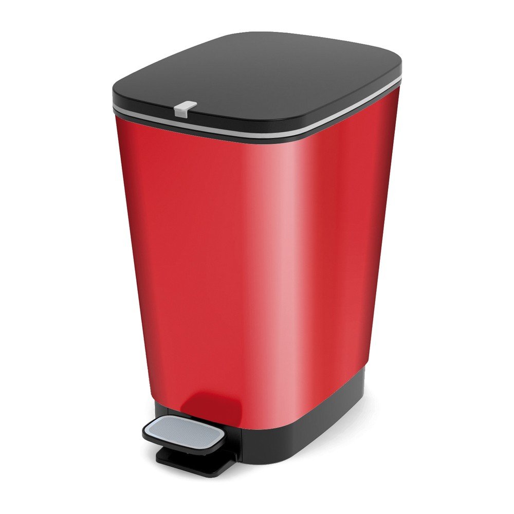 Rdeč plastičen koš za smeti s pedalom 25 l Chic Bin