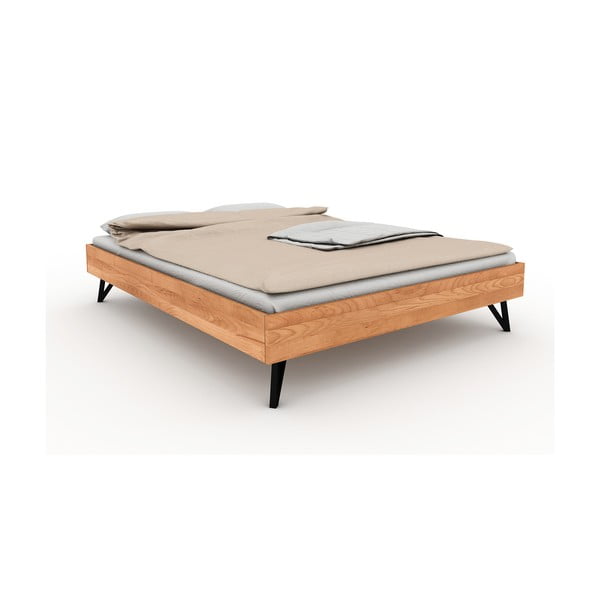 Zakonska postelja iz bukovega lesa 200x200 cm Golo - The Beds