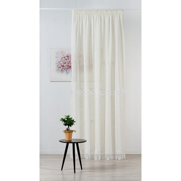 Kremno bela prosojna zavesa 140x245 cm Alexa – Mendola Fabrics