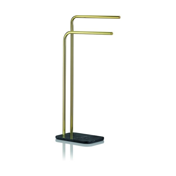 Črno marmorno držalo za brisače Kela Liron